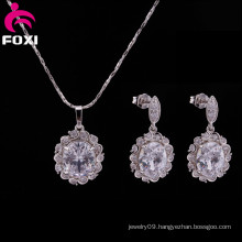 Copper Zircon Gold Plating Indian Jewelry Set